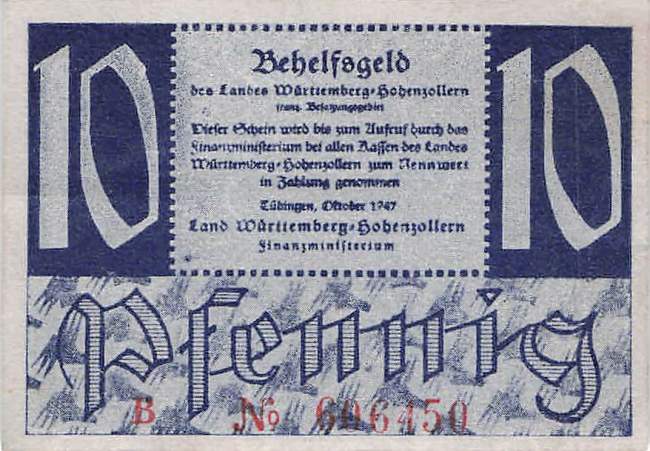 r.215a B 10 Pfennig 1947